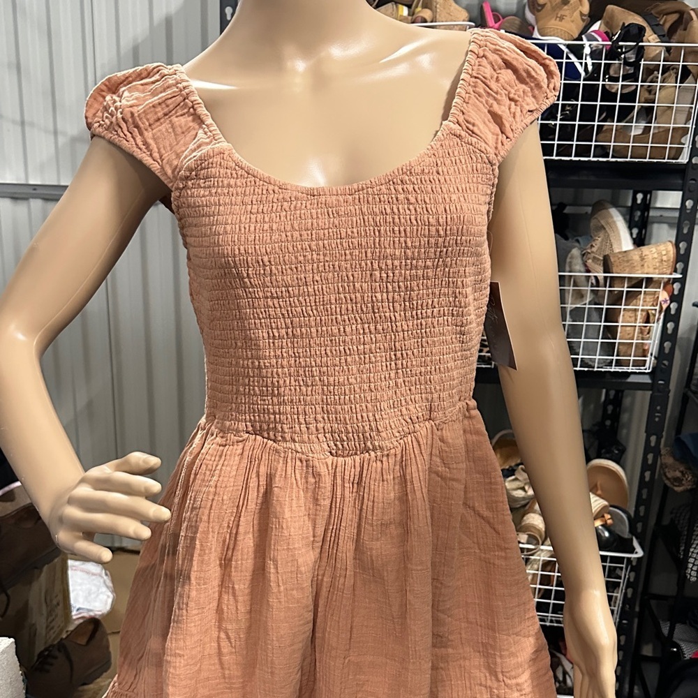 NWT American Eagle Outfitters Peach Midi Dress